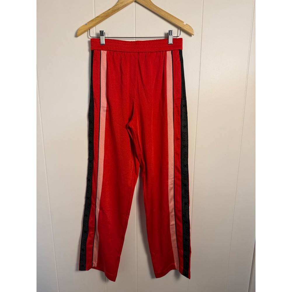 8PM Johnson Pantalone Size XS Red Side Stripe Star Logo Track Pants